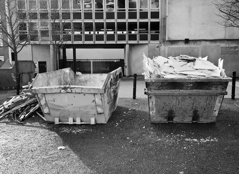 Sorted recycling bins in Maida Vale
