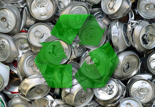 Recycling bins in White City